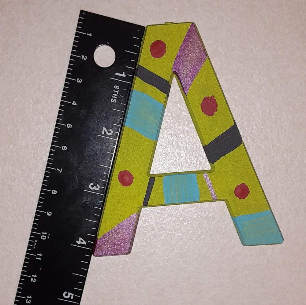 🌞HANDPAINTED INITIAL LETTER A